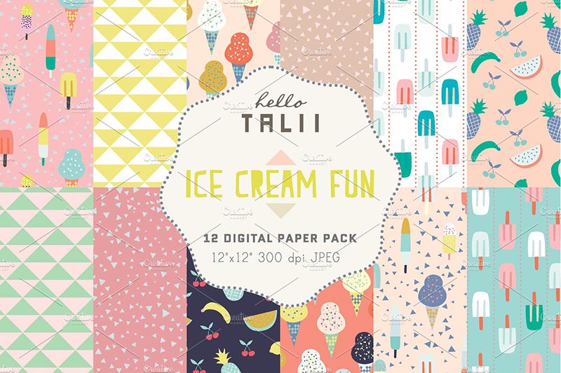 Pattern paper gift packaging